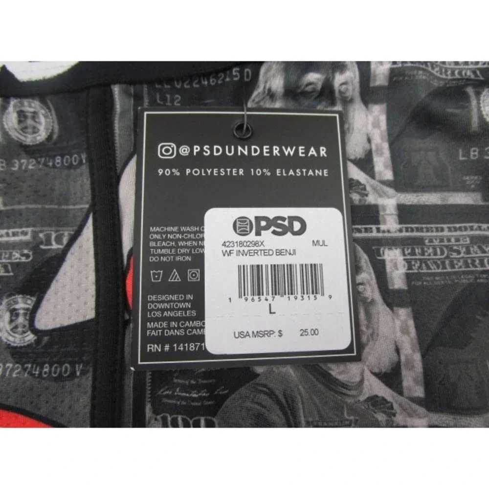 PSD Warface Inverted Benji Print Men's Large Underwear Boxer Briefs